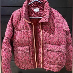 Numph Lillie Puffer jacket, SMALL, Anthropologie, barely worn, super cute/warm